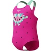 image:imageSpeedo Girls Swimsuit Infant to Big Kid UPF 50 Learn to SwimDigital 1pc Neon Bubble Gum