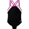 image:imageSpeedo Girls Swimsuit One Piece Solid Cross Back Multi Straps