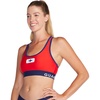 image:imageSpeedo Womens Guard Sport Bra Swimsuit TopTeam Red