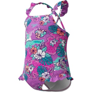 image:imageSpeedo Girls Swimsuit Infant to Big Kid UPF 50 Learn to SwimFrill 1pc Neon VioletSplash Bash