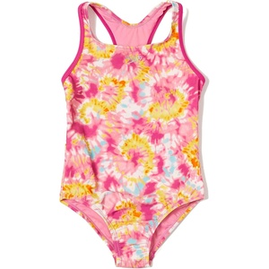 image:imageSpeedo Girls Swimsuit One Piece Closed RacerbackTie Dye Pink Cosmos