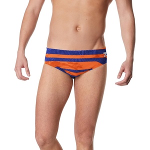 image:imageSpeedo Mens Caged Out Brief Endurance SwimsuitContort Speedo NavyOrange