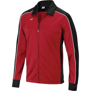 image:imageSpeedo Mens Jacket Full Zip Collard Streamline Team Warm UpBlackMaroon