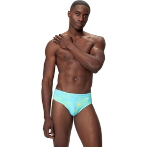 image:imageSpeedo Mens Swimsuit Brief Comfort WaistbandMid Desert Bloom Angelic Blue