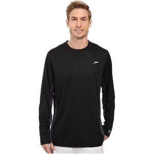 image:imageSpeedo Mens Uv Swim Shirt Long Sleeve Longview TeeBlackBlack