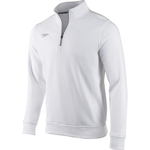 image:imageSpeedo Unisex Adult Sweatshirt Quarter Zip Pull Over Team Warm UpWhite