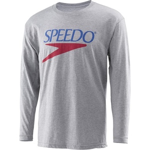 image:imageSpeedo UnisexAdult TShirt Long Sleeve Crew Neck Vintage Medium Heather Medium