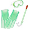 image:imageSpeedo Aqua Quest Swim Mask Snorkel amp Fins SetGlow Green
