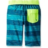 image:imageSpeedo Boys Swim Trunk Knee Length Boardshort EBoard PrintedStripe Marine Green