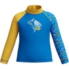image:imageSpeedo Boys Swimsuit Infant to Big Kid UPF 50 Learn to SwimLS Top Lagoon Blue