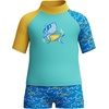 image:imageSpeedo Boys Swimsuit Infant to Big Kid UPF 50 Learn to SwimSS Set Arctic Glass