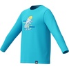 image:imageSpeedo Boys Uv Swim Shirt Long Sleeve Tee GraphicPicton Blue