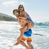 image:imageSpeedo Mens Swim Trunk Knee Length Boardshort Active Flex EBoard PrintedDeep Steel