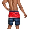 image:imageSpeedo Mens Swim Trunk Knee Length Boardshort Bondi Striped18 Oasis High Risk Red