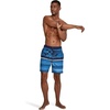 image:imageSpeedo Mens Swim Trunk Knee Length Boardshort Bondi Striped18 Oasis Peacoat
