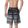 image:imageSpeedo Mens Swim Trunk Knee Length Boardshort Bondi Striped20 Oasis Anthracite