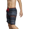 image:imageSpeedo Mens Swim Trunk Knee Length Boardshort Bondi StripedBlackGrey Stripe