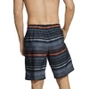 image:imageSpeedo Mens Swim Trunk Knee Length Boardshort Bondi StripedBlackGrey Stripe