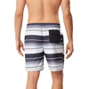 image:imageSpeedo Mens Swim Trunk Mid Length Boardshort EBoard Striped  Manufacturer DiscontinuedTime Off Speedo Black