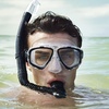 image:imageSpeedo UnisexAdult Swim Snorkel Dive Mask AntiFog with Nose Cover Adventure SeriesMS BlackBlack