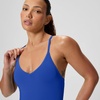 image:imageSpeedo Womens Swimsuit One Piece Essentials with Removable Cups Soft FabricV Deep Sapphire