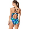 image:imageSpeedo Womens Swimsuit One Piece Prolt Flyback Printed Adult Team ColorsHigher Level BlueGreen