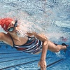 image:imageSpeedo Womens Swimsuit One Piece Prolt Flyback Printed Adult Team ColorsHigher Level Speedo Blue