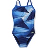 image:imageSpeedo Womens Swimsuit One Piece Prolt Flyback Printed Adult Team ColorsLane Game Blue