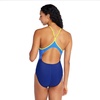 image:imageSpeedo Womens Swimsuit One Piece Quantum Splice Thin Strap High Cut SolidJacquard Cerulean Blue