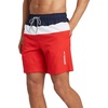 image:imageSpeedo Mens 8 Colorblock Swim Shorts  Large NavyWhiteRed