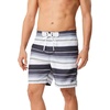 image:imageSpeedo Mens Swim Trunk Mid Length Boardshort EBoard Striped  Manufacturer DiscontinuedTime Off Speedo Black