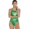 image:imageSpeedo Womens Swimsuit One Piece Prolt Flyback Printed Adult Team ColorsLane Game Green