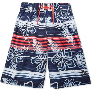 image:imageSpeedo Boys Swim Trunk Knee Length Boardshort EBoard PrintedFloral Peacoat