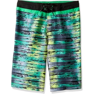 image:imageSpeedo Boys Swim Trunk Knee Length Boardshort EBoard PrintedSplash Algae Green