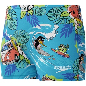 image:imageSpeedo Boys Swimsuit Infant to Big Kid UPF 50 Learn to SwimAquashort Picton BlueSurfs Up