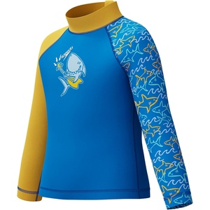 image:imageSpeedo Boys Swimsuit Infant to Big Kid UPF 50 Learn to SwimLS Top Lagoon Blue