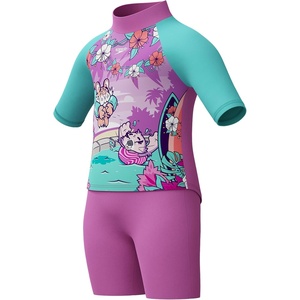 image:imageSpeedo Girls Swimsuit Infant to Big Kid UPF 50 Learn to Swim34 Set Neon Violet