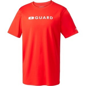 image:imageSpeedo Mens Guard Uv Swim Shirt Short Sleeve RashguardSpeedo Red