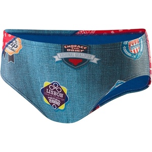 image:imageSpeedo Mens Patch It Up Endurance Lite Swimsuit Short Trunk Briefs Multi