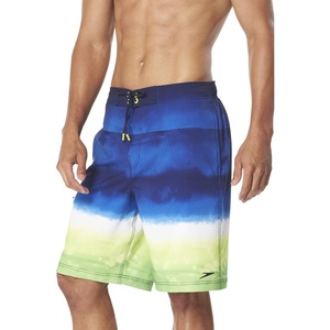 image:imageSpeedo Mens Swim Trunk Knee Length Boardshort Active Flex EBoard PrintedNavyGreen