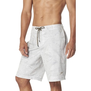 image:imageSpeedo Mens Swim Trunk Knee Length Boardshort Active Flex EBoard PrintedPalm Pumice