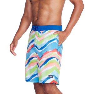 image:imageSpeedo Mens Swim Trunk Knee Length Boardshort Bondi Striped20 Stencil Stripe
