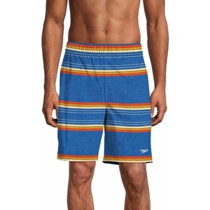 image:imageSpeedo Mens Swim Trunk Knee Length Tech VolleySpeedo Blue Stripe