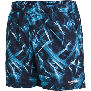 image:imageSpeedo Printed Leisure 16 Swim Trunks MenTrue NavyBlue JewelWhite