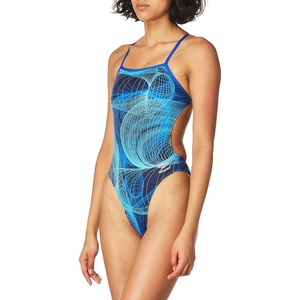 image:imageSpeedo Womens Cyclone Strong One Back Endurance One Piece SwimsuitSpeedo Blue