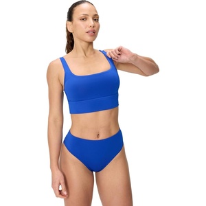 image:imageSpeedo Womens Swimsuit Bikini Top Essentials with Removable Cups Soft FabricSquare Deep Sapphire