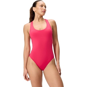 image:imageSpeedo Womens Swimsuit One Piece Essentials with Removable Cups Soft FabricScoop Ruby