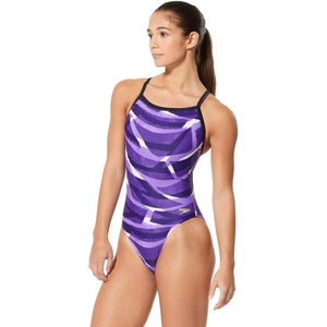 image:imageSpeedo Womens Swimsuit One Piece Prolt Flyback Printed Adult Team ColorsHigher Level Speedo Purple
