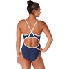 image:imageSpeedo Girls Swimsuit One Piece Endurance Flyback Solid Youth Team ColorsTeam NavyWhite