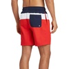 image:imageSpeedo Mens 8 Colorblock Swim Shorts  XXLarge NavyWhiteRed
